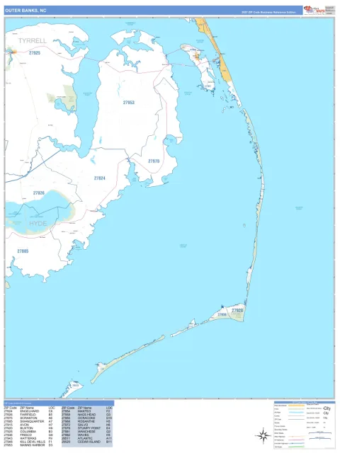 Outer Banks, NC city map
