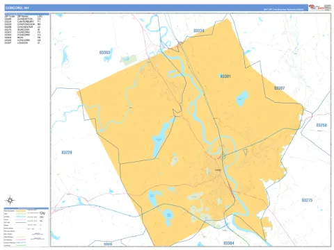Concord, NH city map
