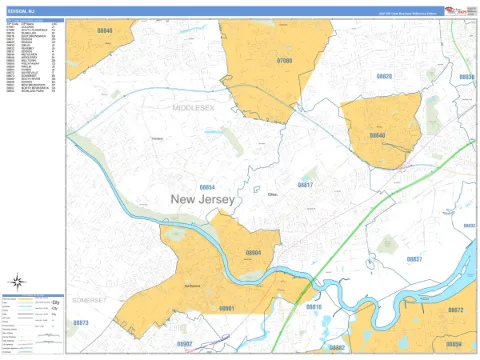 Edison, NJ city map