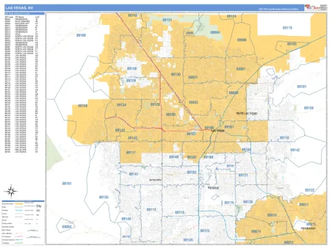 Las Vegas, NV city map