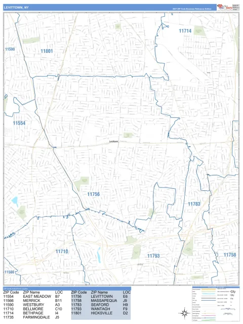 Levittown, NY city map