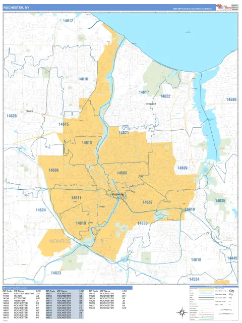 Rochester, NY city map