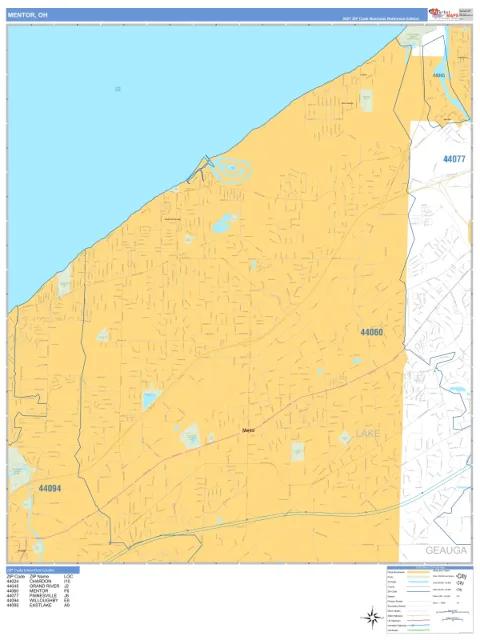 Mentor, OH city map