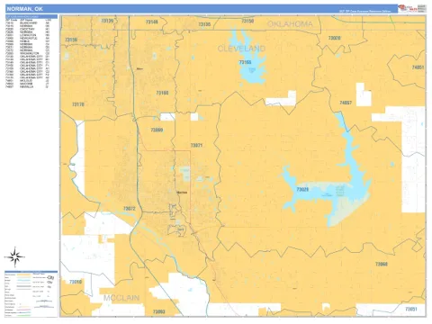 Norman, OK city map
