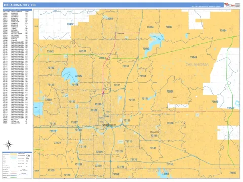 Oklahoma City, OK city map