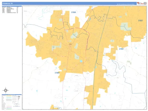 Franklin, TN city map