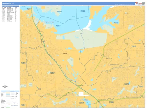 Lewisville, TX city map
