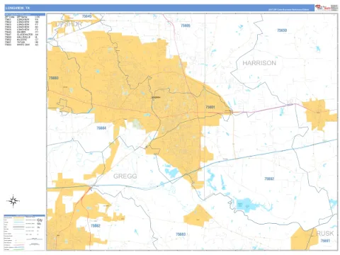 Longview, TX city map