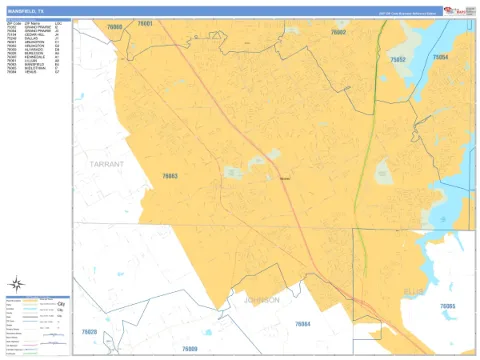 Mansfield, TX city map