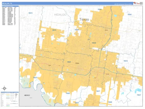 McAllen, TX city map