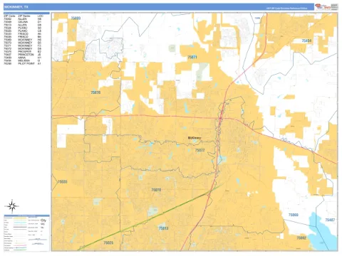 McKinney, TX city map