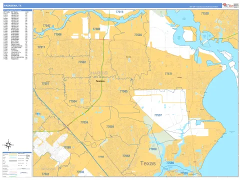 Pasadena, TX city map
