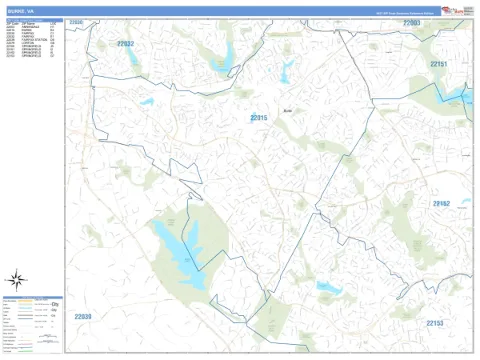 Burke, VA city map