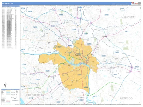 Richmond, VA city map