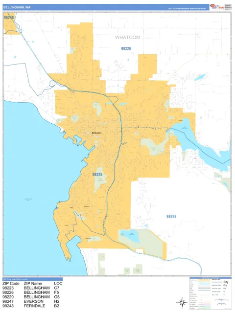 Bellingham, WA city map