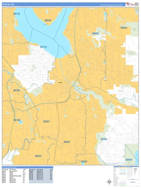 Renton, WA city map