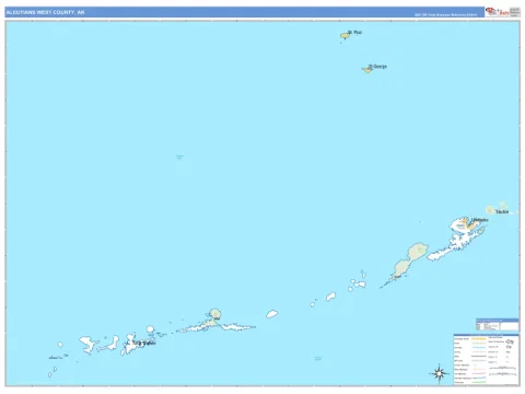 Aleutians West County, AK map