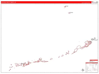 Aleutians West County, AK RedLine style ZIP Code wall map