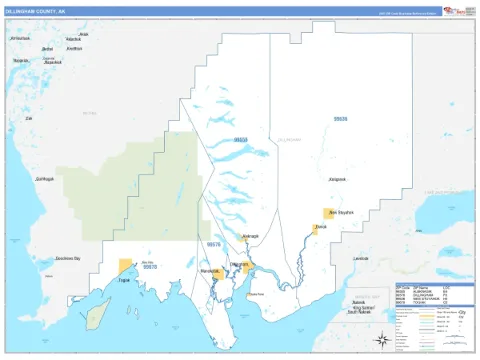 Dillingham County, AK map