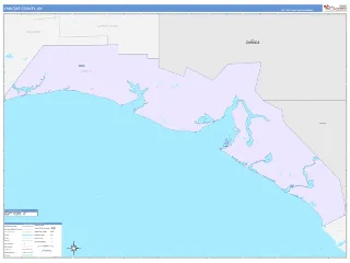 Yakutat County, AK ColorCast style ZIP Code wall map
