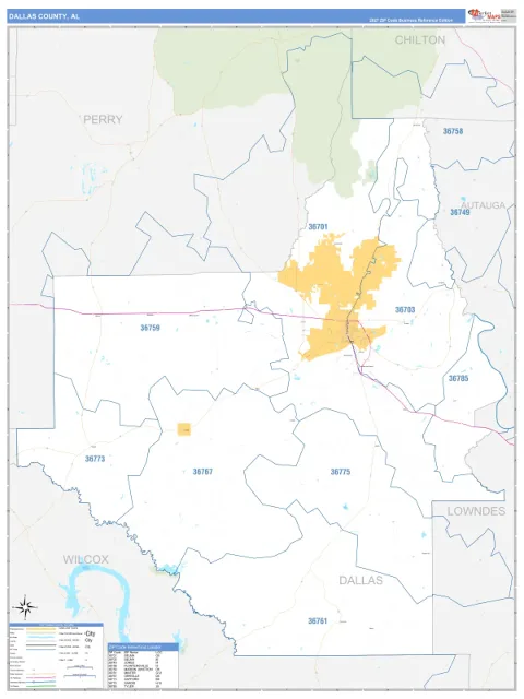 Dallas County, AL map
