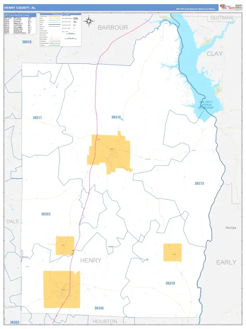 Henry County, AL map