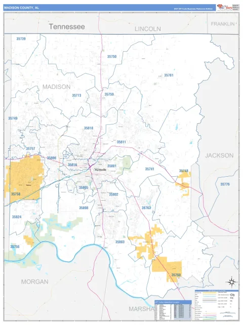 Madison County, AL map