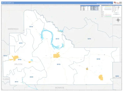 Wilcox County, AL map