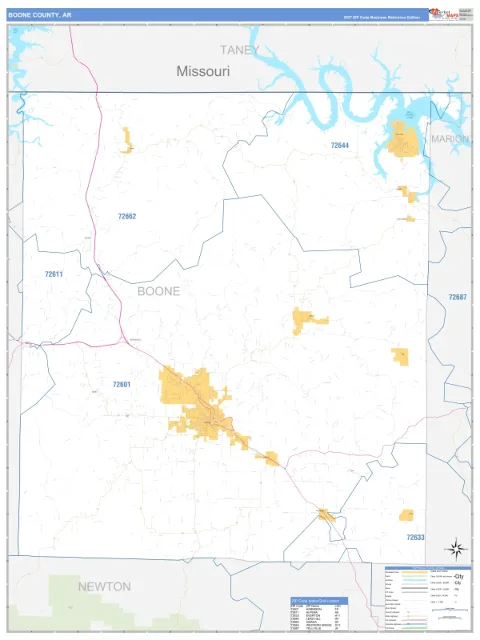 Boone County, AR map
