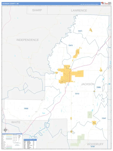 Jackson County, AR map