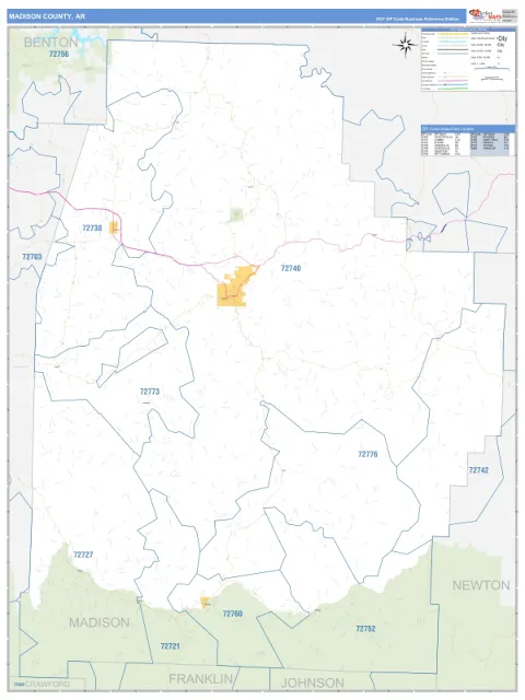 Madison County, AR map