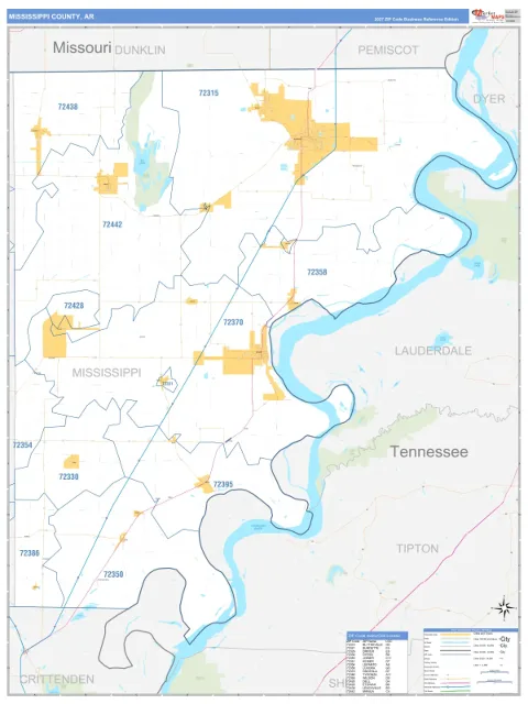 Mississippi County, AR map