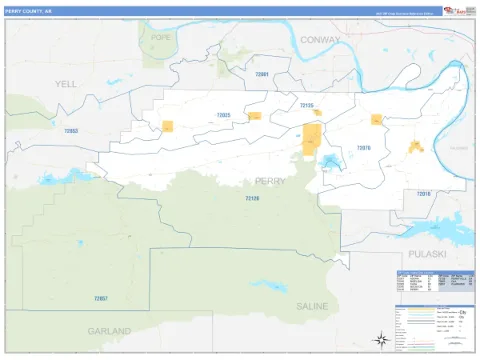 Perry County, AR map