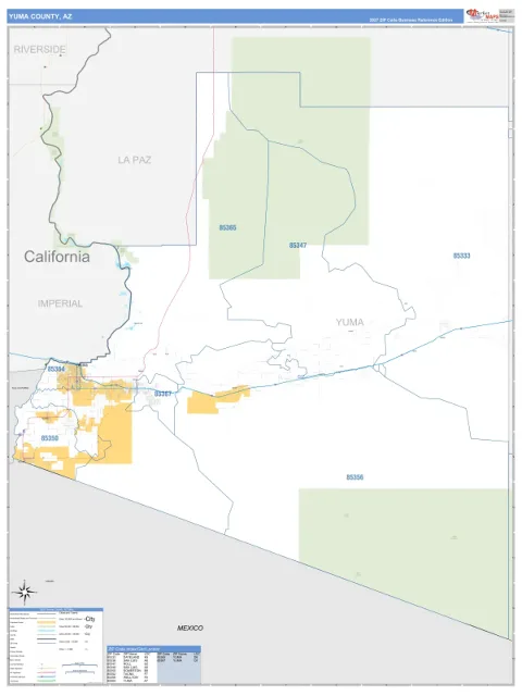 Yuma County, AZ map