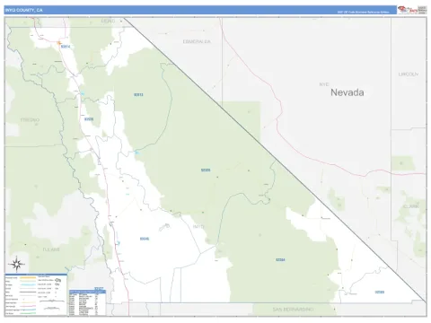 Inyo County, CA map