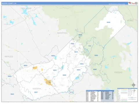 Madera County, CA map