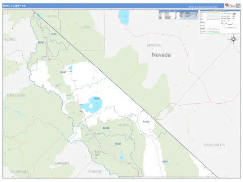 Mono County, CA map