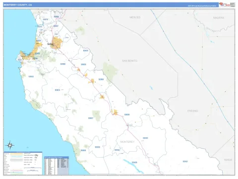 Monterey County, CA map