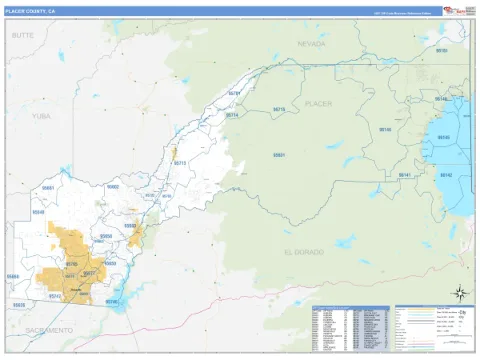 Placer County, CA map