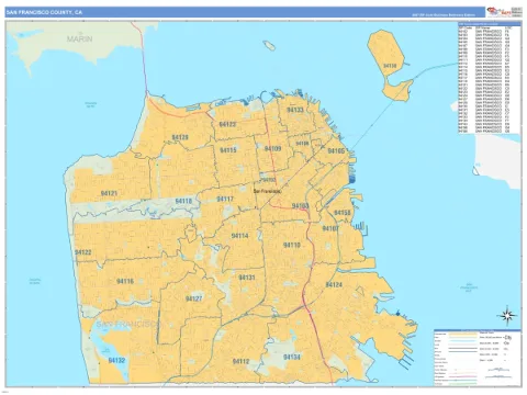 San Francisco County, CA map