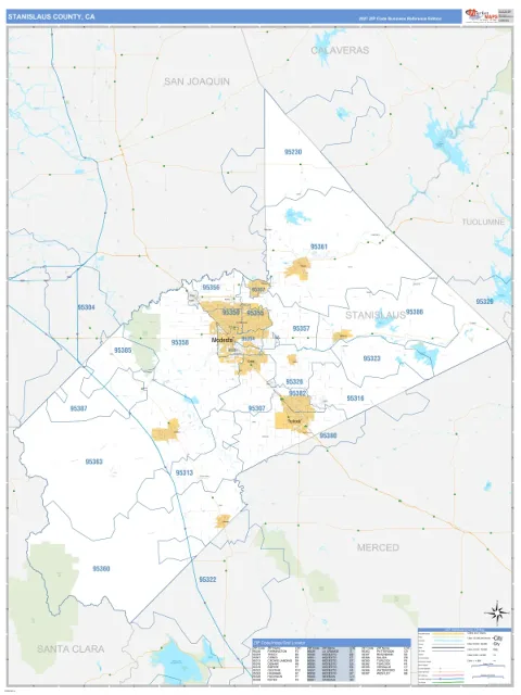 Stanislaus County, CA map