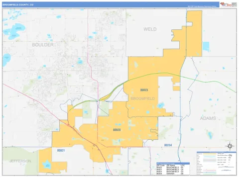 Broomfield County, CO map