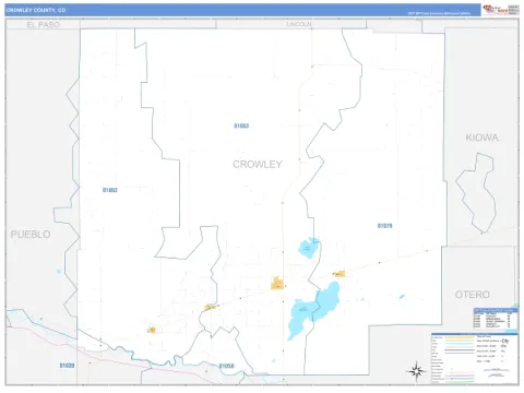 Crowley County, CO map