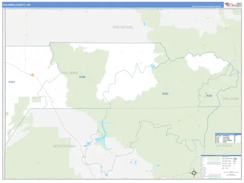 Dolores County, CO map