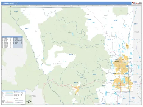 Larimer County, CO map