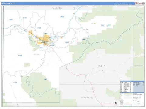 Mesa County, CO map