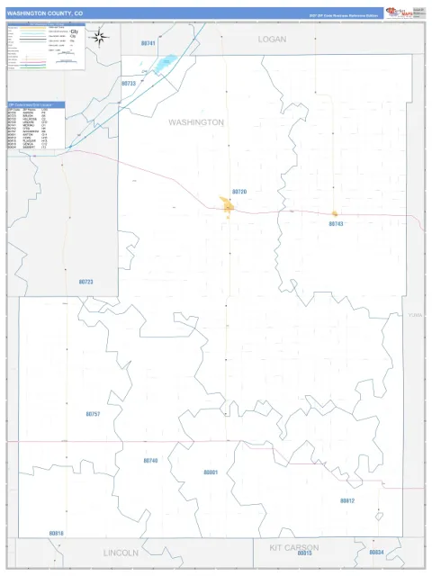 Washington County, CO map