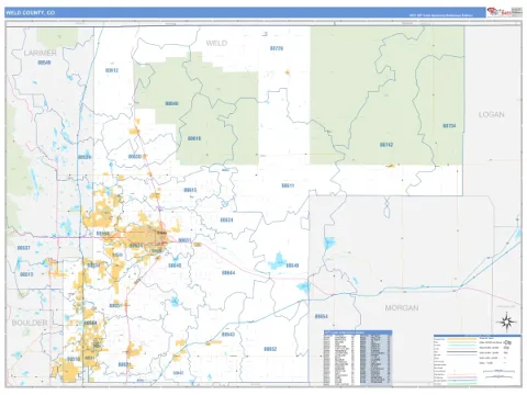 Weld County, CO map