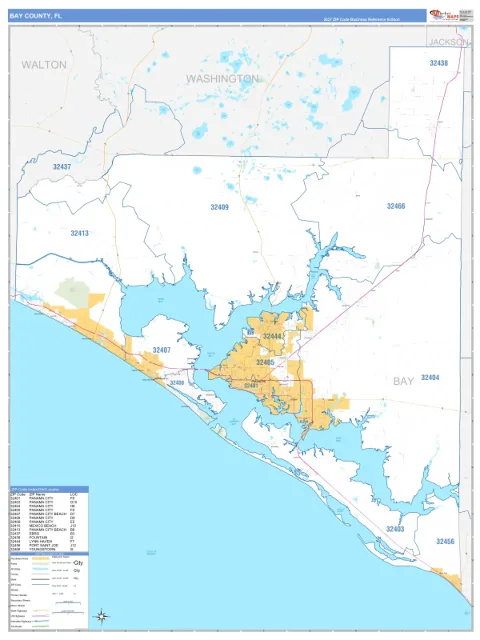 Bay County, FL map