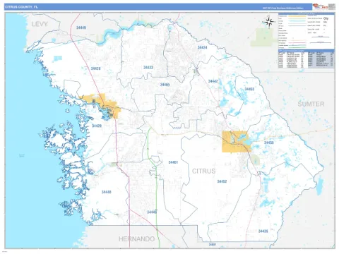 Citrus County, FL map